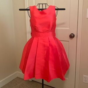 Coral cocktail pageant dress